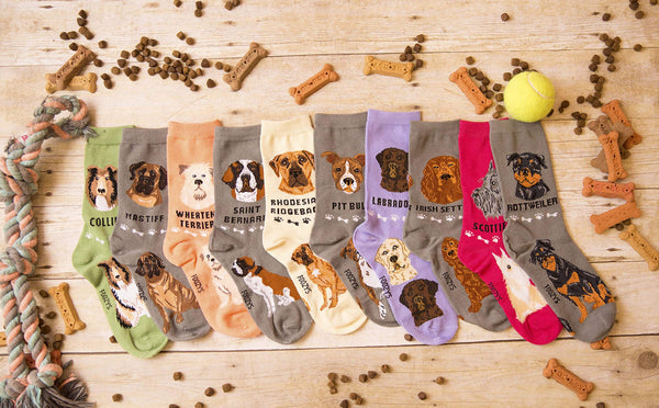 Foozys Unisex Crew Socks Canine Collection