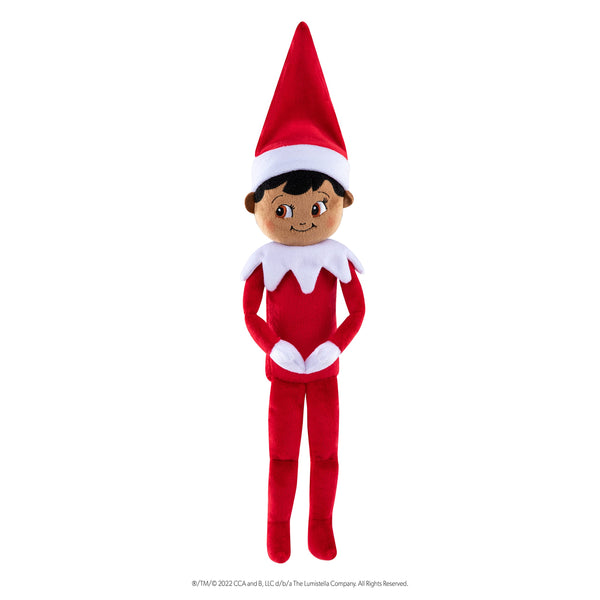 The Elf on the Shelf Plushee Pals - 17-inch Scout Elf Plush Toys - Huggable and Lovable Stuffed Brown Eyed Boy Elf Plush