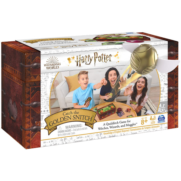 Harry Potter Catch The Golden Snitch, A Quidditch Board Game for Witches, Wizards and Muggles, Family Game Ages 8 & up