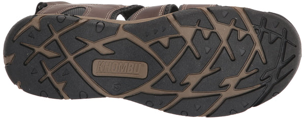 Khombu Men's Hal Fisherman Sandals Waterproof, Protective Bump Toe Adjustable Fit Summer