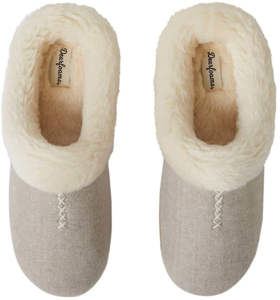 Dearfoams Woman's Indoor/Outdoor Breathable Memory Foam Clog Slippers