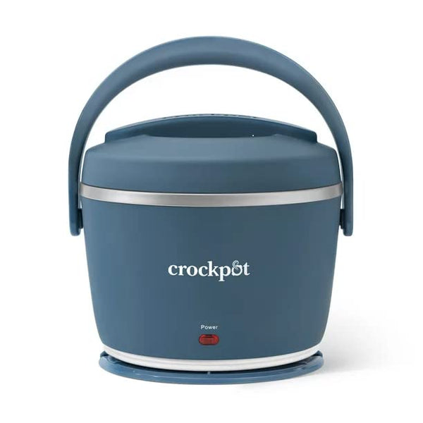 Crockpot Electric Lunch Box, Portable Food Warmer for On-the-Go, 20-Ounce, Faded Blue