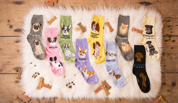 Foozys Unisex Crew Socks Canine Collection