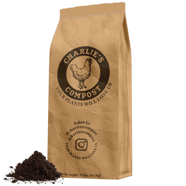 Charlie's Compost: Concentrated Organic Plant Fertilizer from Vegetarian Chicken Manure - Use with Indoor or Outdoor Plants (10lb)