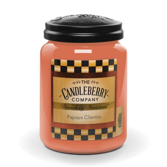 Candleberry Candles | Papaya Cilantro Candle | Best Candles on The Market | Hand Poured in The USA | Highly Scented & Long Lasting | Large Jar 26 oz.