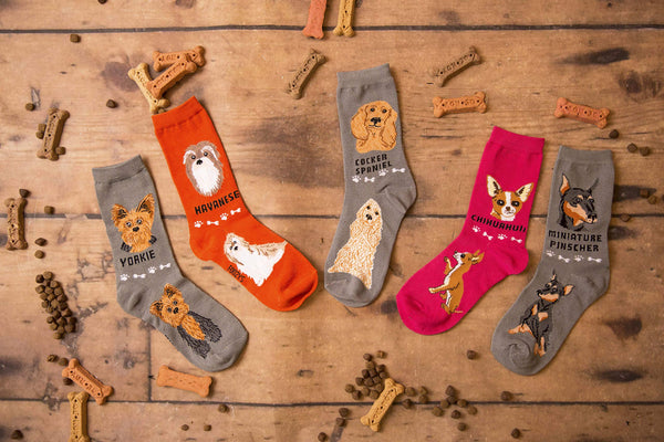 Foozys Unisex Crew Socks Canine Collection