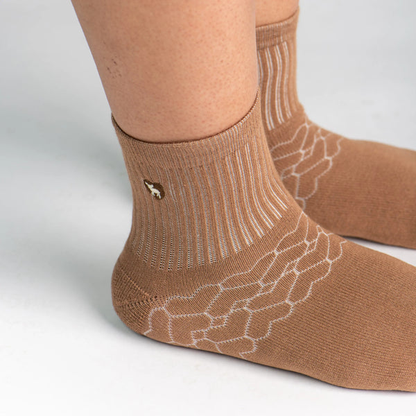 Pudus Bamboo Everyday Quarter Crew Socks | Moisture Wicking | Breathable | Extra Soft | Odor Resistant | All Day Comfort