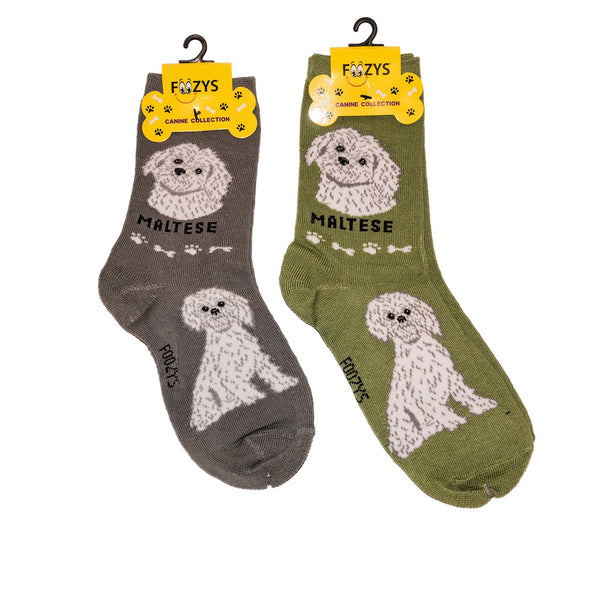 Foozys Unisex Crew Socks Canine Collection