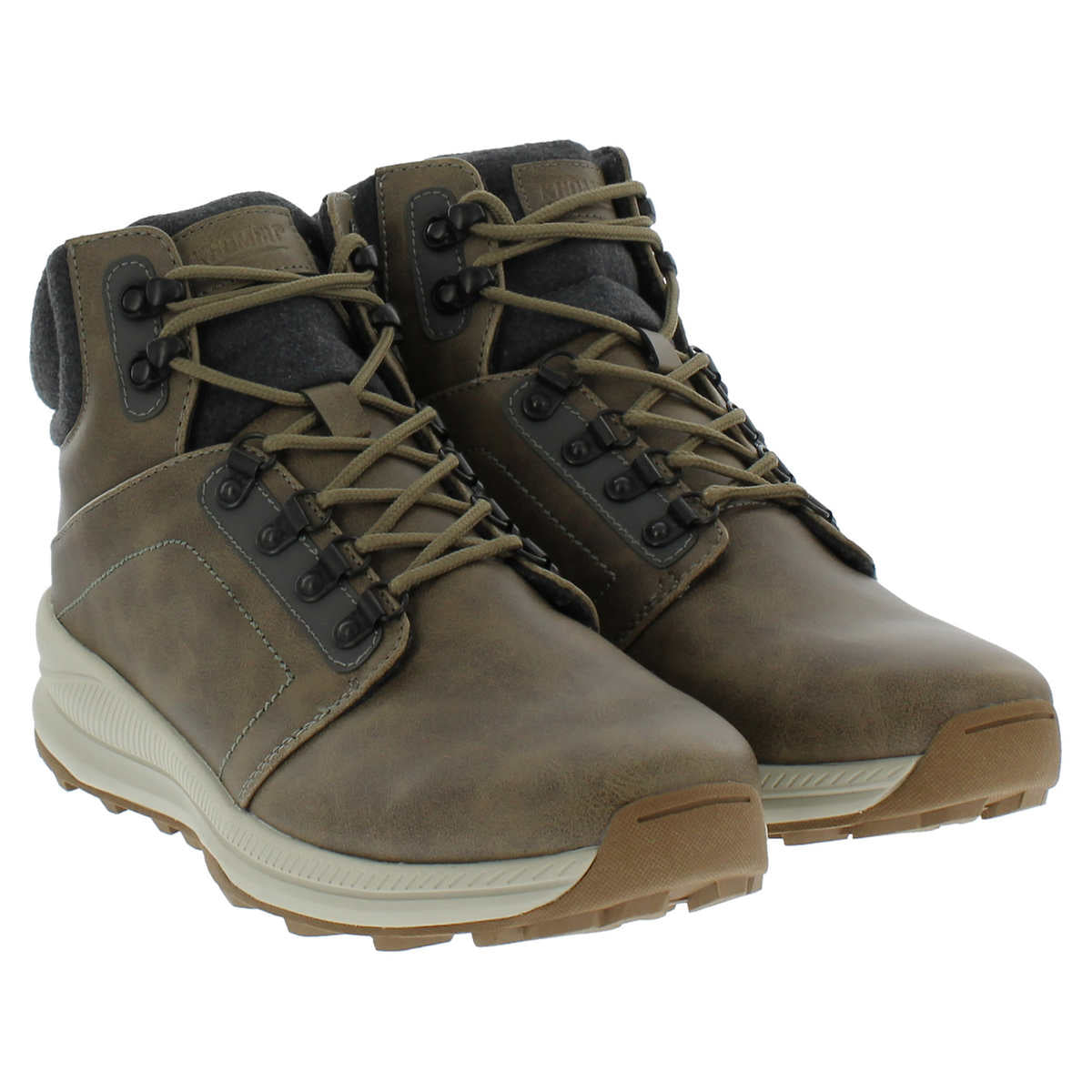 Khombu Men's Memory Foam Lightweight Hiker Boot - Brown or Grey