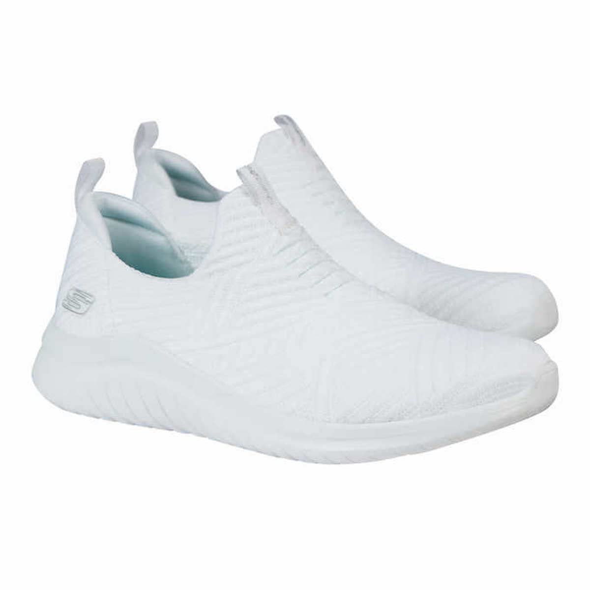 Skechers Women's Ultra Flex Shoe with Air Cooled Memory Foam Insole - No Laced Patterned Slip on Walking Shoe