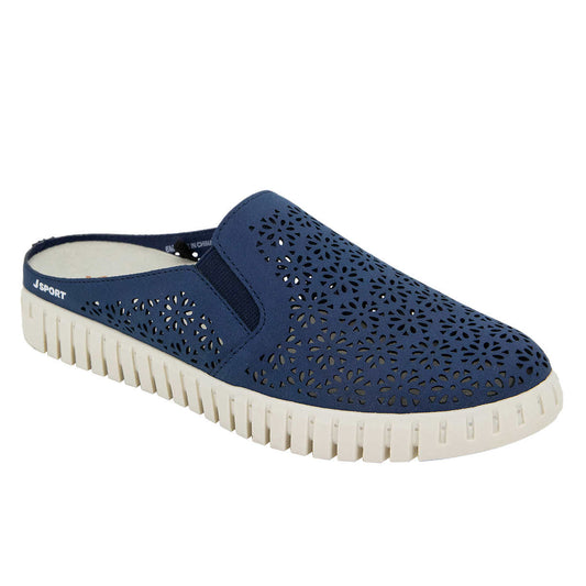 JSport Ladies' Floral Slip On Mule Clog - Casual Women's Slipon Shoe