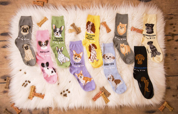 Foozys Unisex Crew Socks Canine Collection