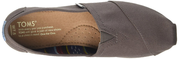 TOMS Women's Classic Canvas Slip-On - Ash 8.5