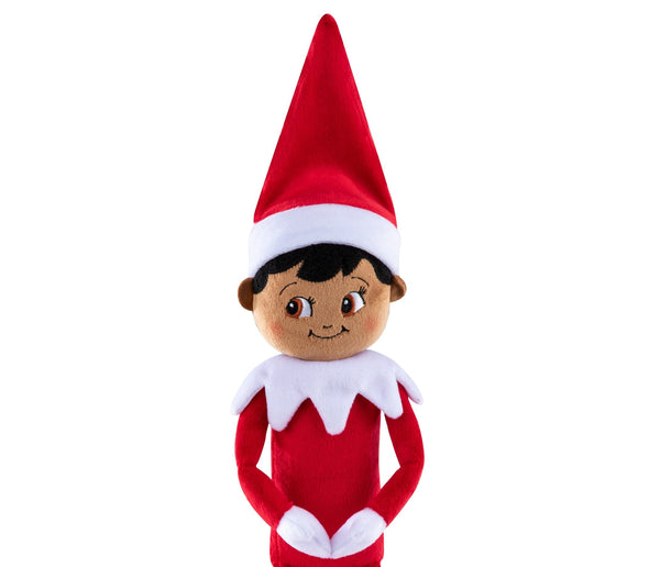 The Elf on the Shelf Plushee Pals - 17-inch Scout Elf Plush Toys - Huggable and Lovable Stuffed Brown Eyed Boy Elf Plush