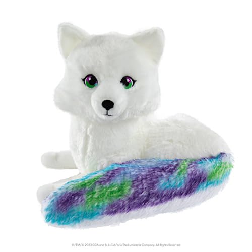 Extraordinary Noorah Plush - 9-Inch Deluxe Animal Plush with Northern Lights-Inspired Tail - As Seen in Elf Pets: A Fox Cub's Christmas Tale - Arctic Fox Pal of The Elf on the Shelf - Brand Scout Elf