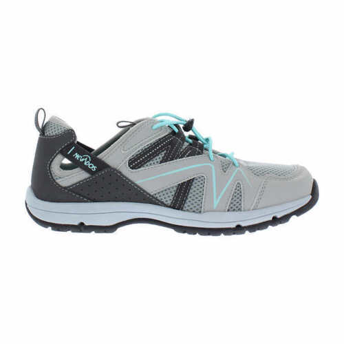 Nevados Women's Grey/Teal Lightweight Vent Bungee Closure Shoes