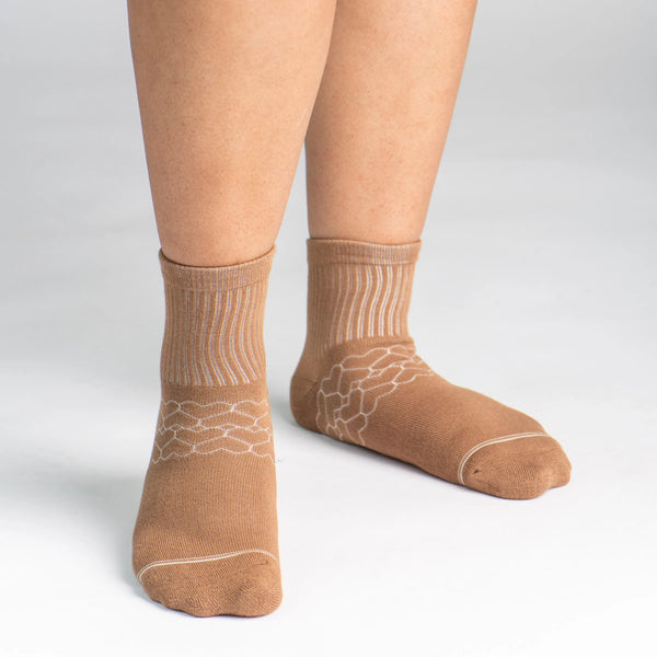 Pudus Bamboo Everyday Quarter Crew Socks | Moisture Wicking | Breathable | Extra Soft | Odor Resistant | All Day Comfort