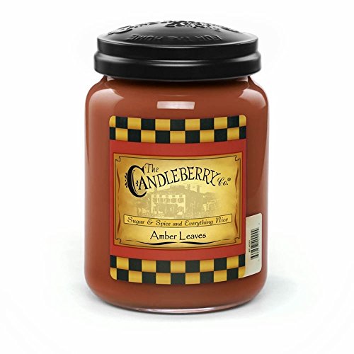 Amber Leaves 26 oz. Large Jar Candleberry Candle