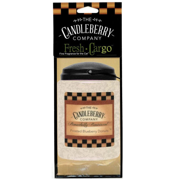 Candleberry Fresh Cargo Fine Fragrance Car Freshener - Three Pack for use in Car, Home, Office or Shop