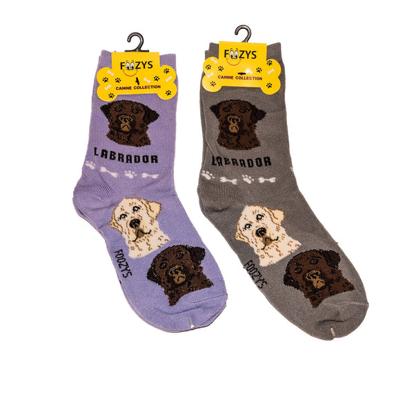 Foozys Unisex Crew Socks Canine Collection