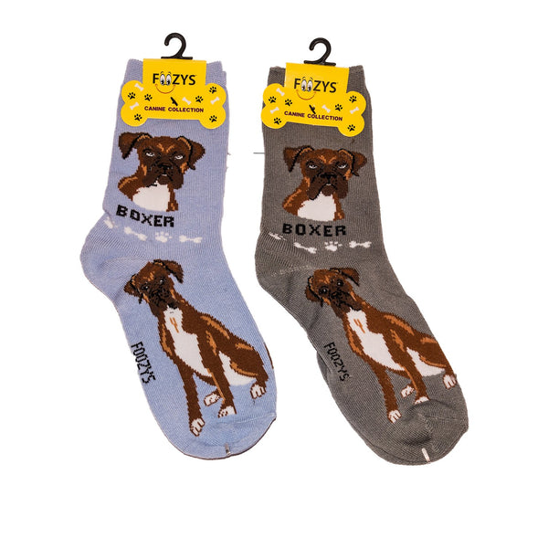 Foozys Unisex Crew Socks Canine Collection