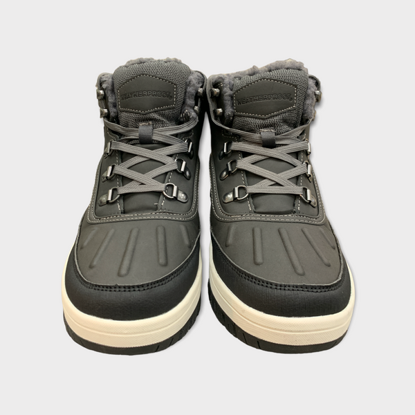 Weatherproof Slope Memory Foam Men's Sneaker Boots Knit Collar - Winter Sneaker Boots for Men