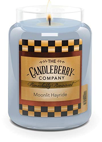 Candleberry Candles | Moonlit Hayride Candle | Best Candles on The Market | Hand Poured in The USA | Highly Scented & Long Lasting | Large Jar 26 oz