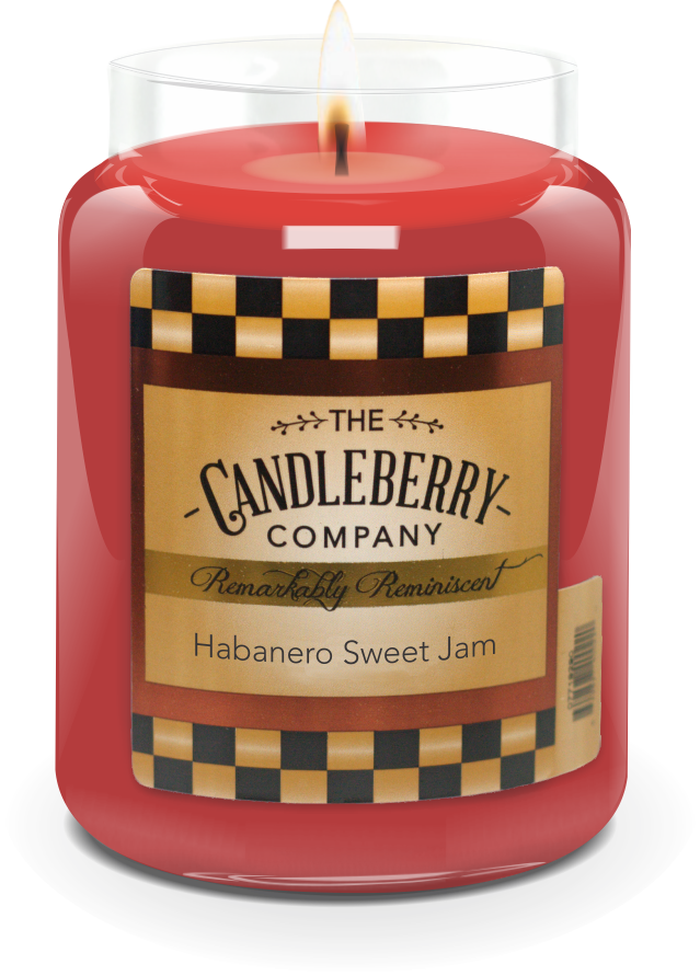 Candleberry Candles | Sweet Habanero Jam Candle | Best Candles on The Market | Hand Poured in The USA | Highly Scented & Long Lasting | Large Jar 26 oz