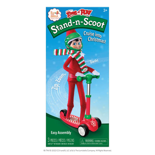 THE ELF ON THE SHELF STAND-N-SCOOT Scooter, Scarf and Hat Accessories