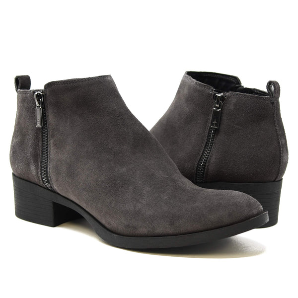 Kenneth Cole New York Women's Leather Ankle Bootie Boots Asphalt