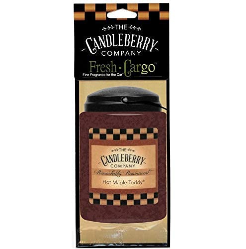 Candleberry Hot Maple Toddy Car Air Freshener | Provides Long Lasting Scent for Auto or Home | 2 Pack