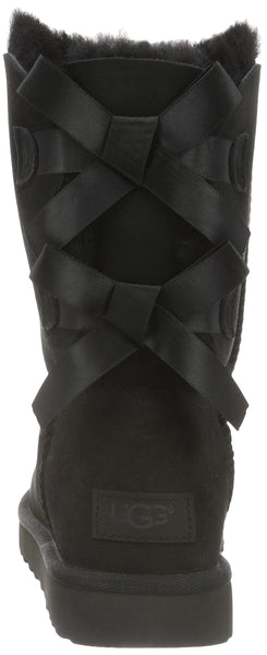 UGG Women's Bailey Bow II Winter Boot (Black, 6)