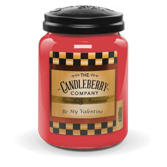 Candleberry Candles | Strong Fragrances for Home | Hand Poured in The USA | Highly Scented & Long Lasting | Large Jar 26 oz | Be My Valentine