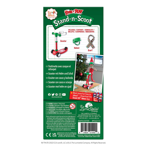 THE ELF ON THE SHELF STAND-N-SCOOT Scooter, Scarf and Hat Accessories