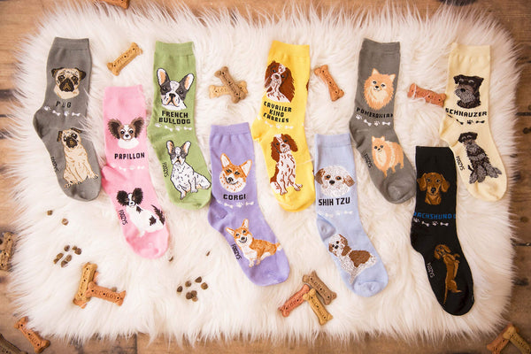 Foozys Unisex Crew Socks Canine Collection