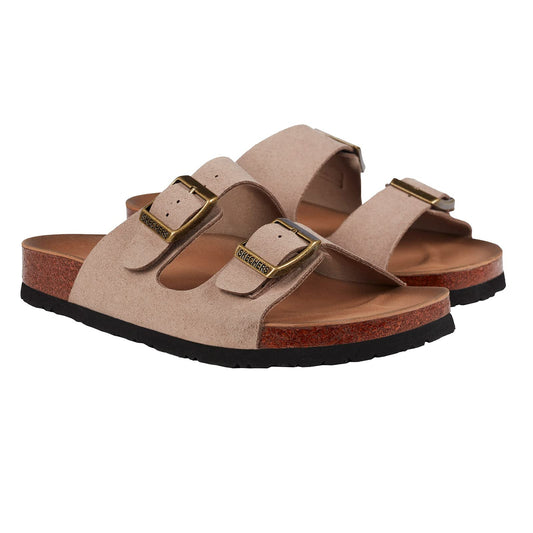 Skechers Women's Granola Cork Footbed Two Strap Sandal with with Luxe Foam