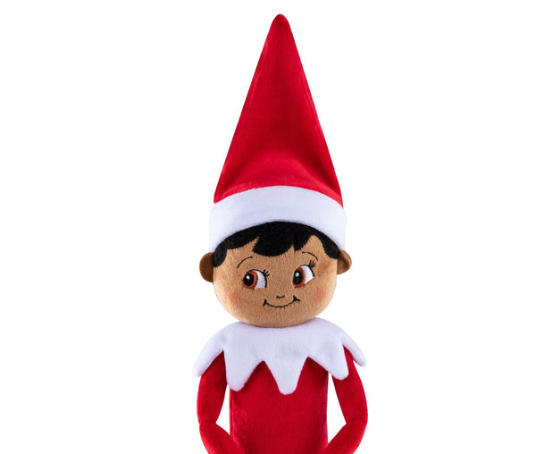 The Elf on the Shelf Plushee Pals - 17-inch Scout Elf Plush Toys - Huggable and Lovable Stuffed Brown Eyed Boy Elf Plush