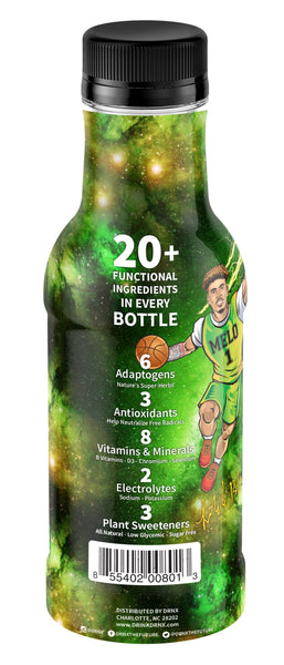 DRNX 12 Pack Adaptogenic Waters Complete Hydration Enhanced Beverage - Zero Sugar - 5 Calories - Super Herbs, B & D Vitamins, Antioxidants, Keto Friendly, All Natural (Variety Pack)