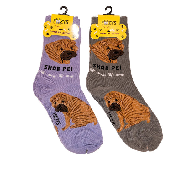 Foozys Unisex Crew Socks Canine Collection