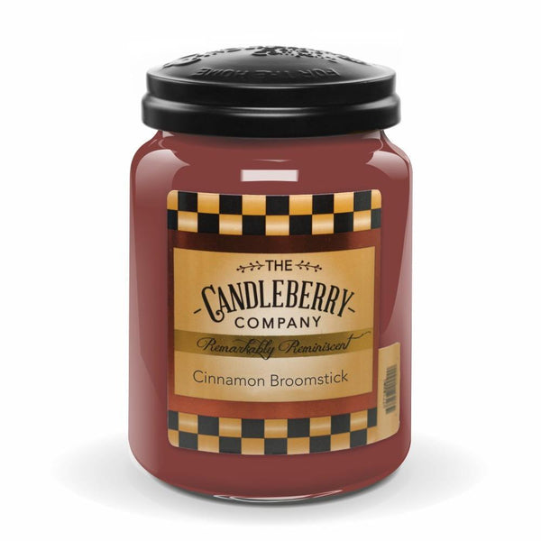 Candleberry Candles | Cinnamon Broomstick | Best Candles on The Market | Hand Poured in The USA | Highly Scented & Long Lasting | Large Jar 26 oz