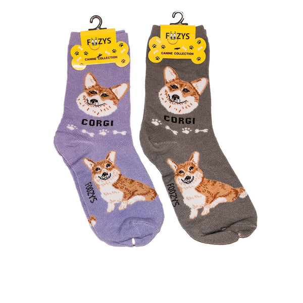 Foozys Unisex Crew Socks Canine Collection