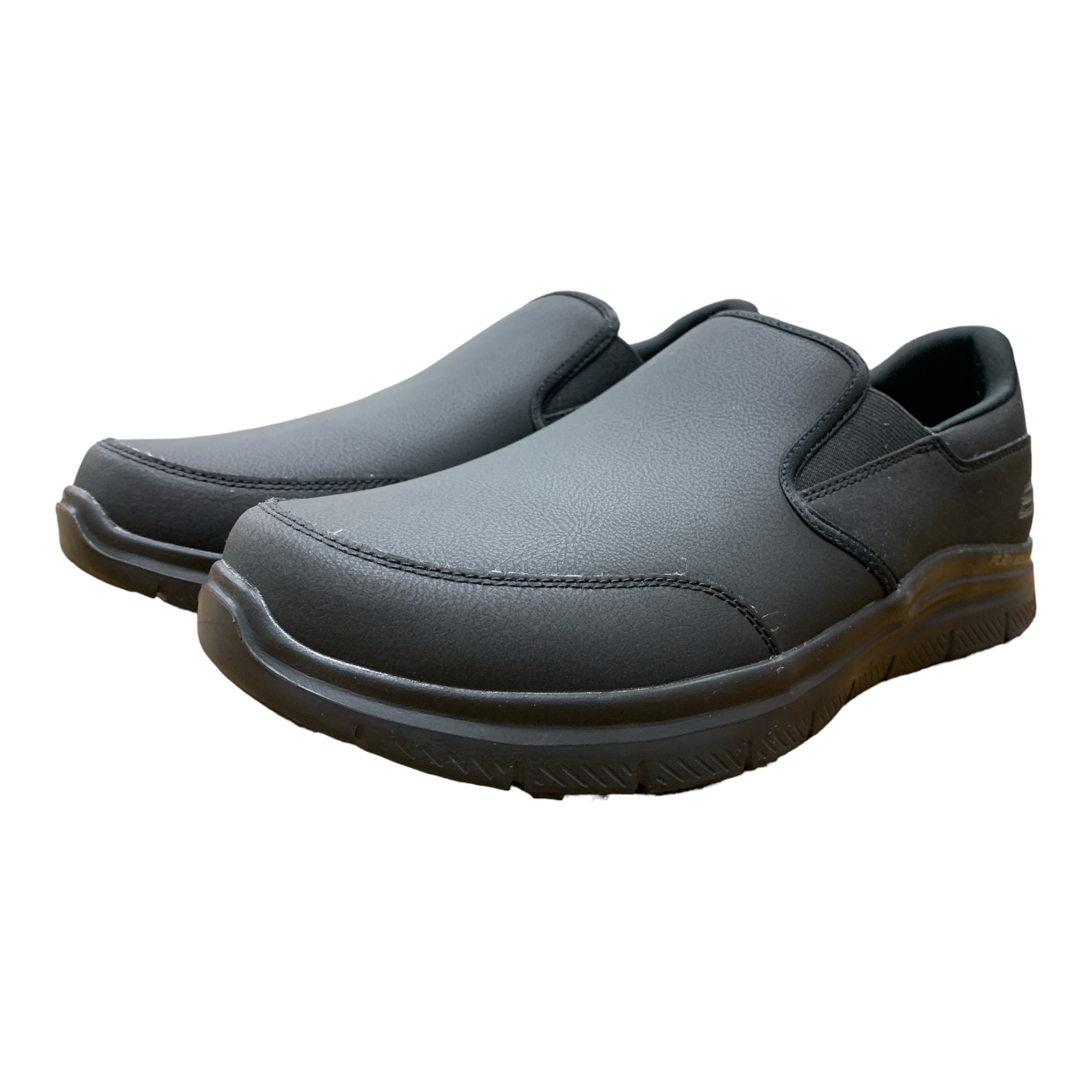 Skechers Work Men's Size 11 Slip Resistant Slip On Shoe, Black