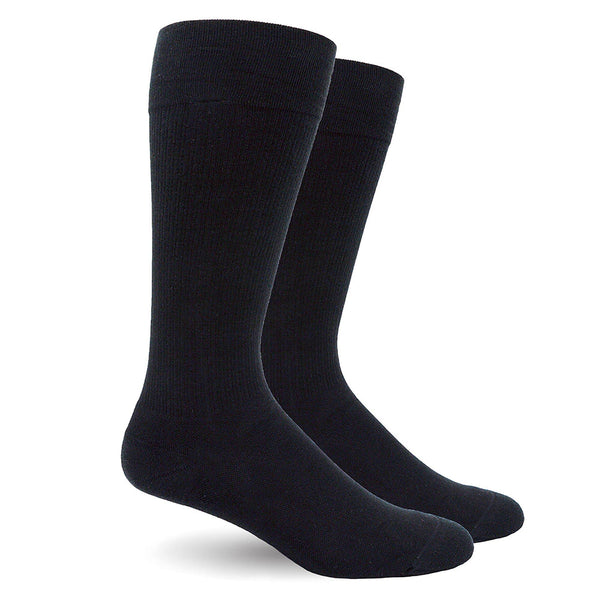 Dr. Segal's 15-20 mmHg True Graduated Compression Socks, Solid Cotton Black (X-Large)