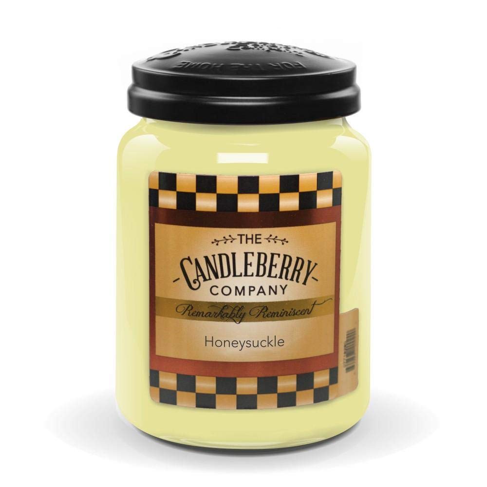 Candleberry Candles | Honeysuckle Candle | Best Candles on the Market | Hand Poured in The USA | Highly Scented & Long Lasting | Large Jar 26 oz.