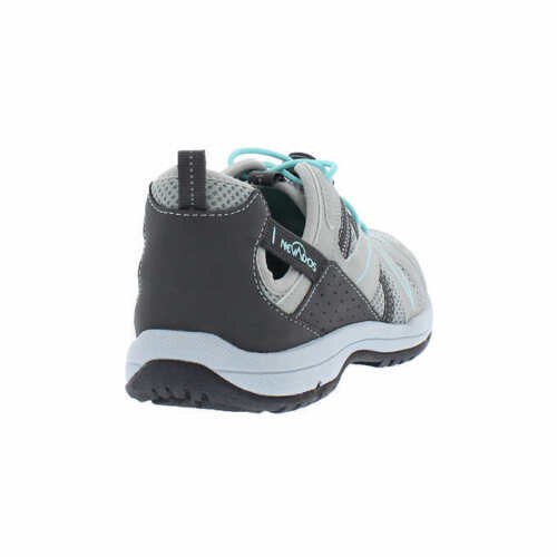 Nevados Women's Grey/Teal Lightweight Vent Bungee Closure Shoes