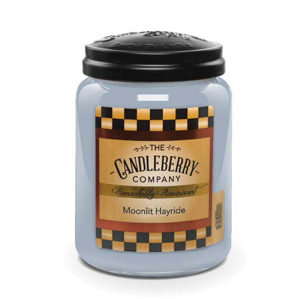 Candleberry Candles | Moonlit Hayride Candle | Best Candles on The Market | Hand Poured in The USA | Highly Scented & Long Lasting | Large Jar 26 oz
