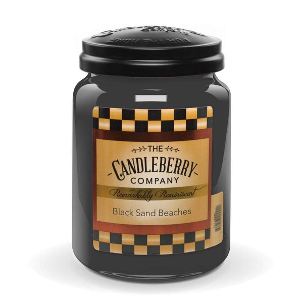Candleberry Candles | Black Sand Beaches Candle | Best Candles on The Market | Hand Poured in The USA | Highly Scented & Long Lasting | Large Jar 26 oz.