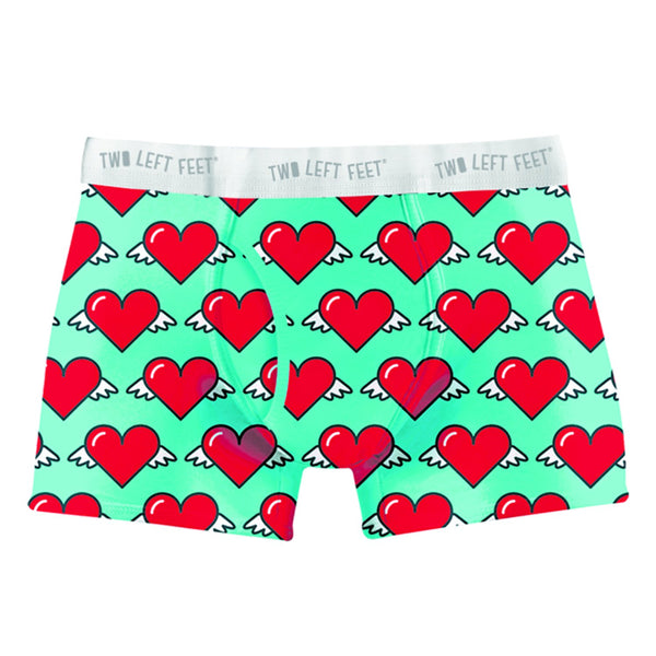 Two Left Feet Comic Print Men's Trunk Boxer Brief Underwear Yellow