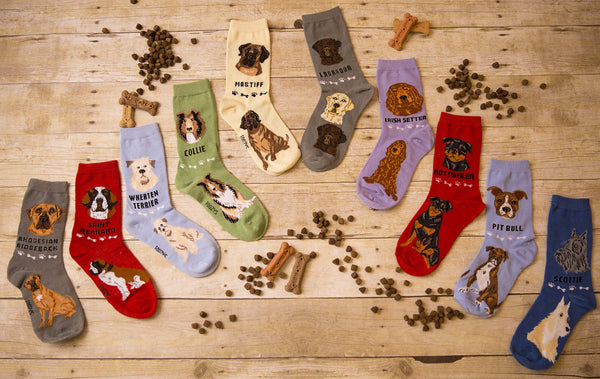 Foozys Unisex Crew Socks Canine Collection